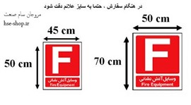 علائم آتش نشانی