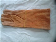 دستکش هوبارت(چرمی ساق بلند)جوشکاری درجه یک زرد