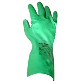 دستکش نیتریلی ضد حلال مواد نفتی SOL-VEX 37-675